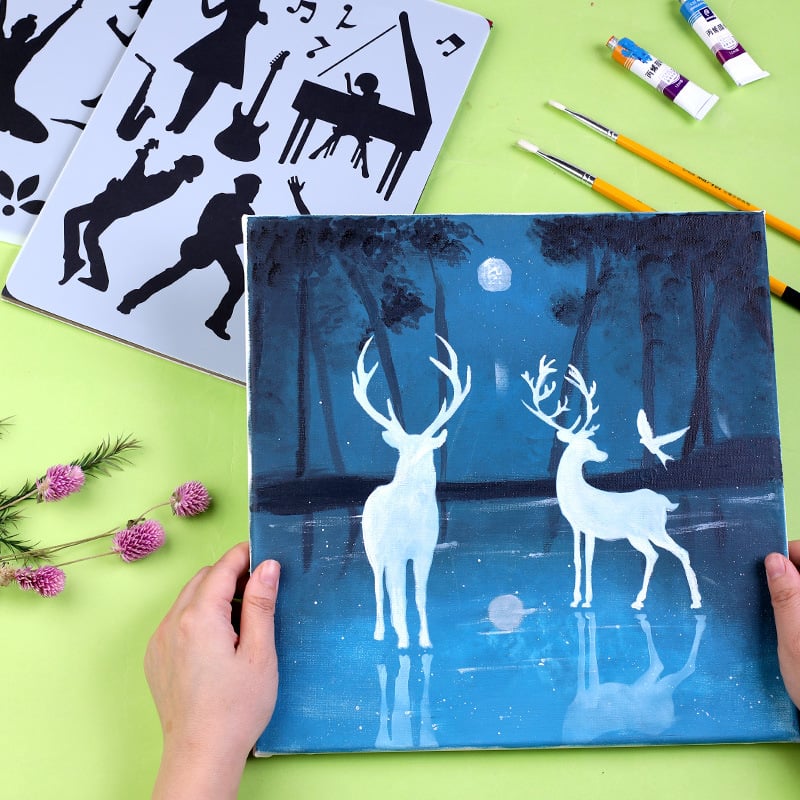 🎨Fast Draw Stencil Art Templates