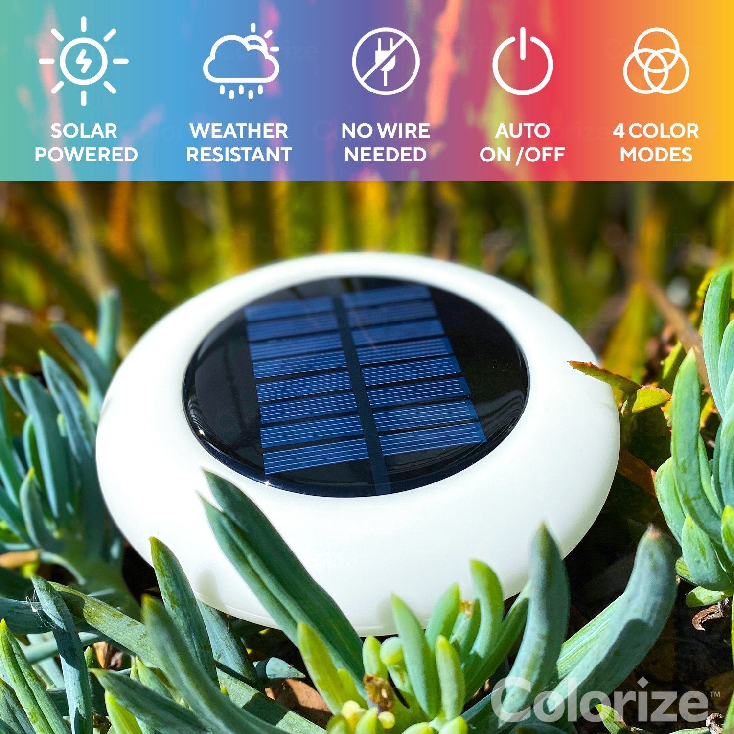 ✨Perfect home upgrade 👍Solar lights outdoor led colorful lights 🌈-BUY 2 GET 1 FREE