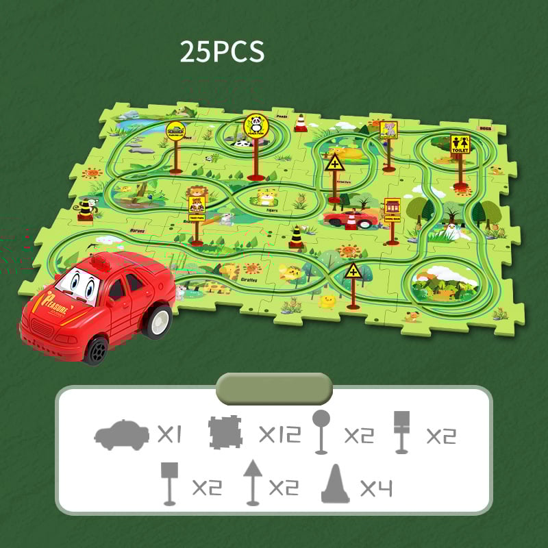 🔥Children's Educational Puzzle Track Car Play Set