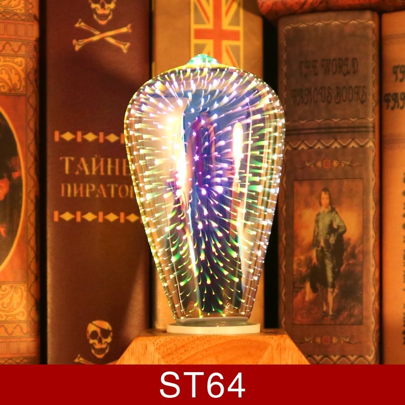3D Fireworks LED Light Bulb