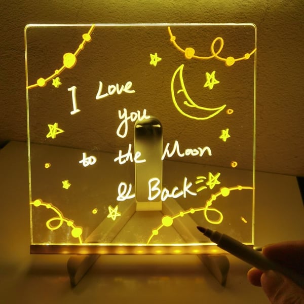 ✨LED Note Board with Colors 🎨(Come With 7 Pens)