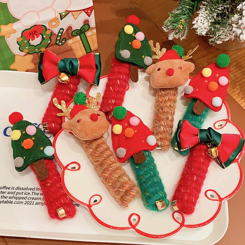 🎄 Christmas Telephone Wire Hair Bands for Kids 🌸