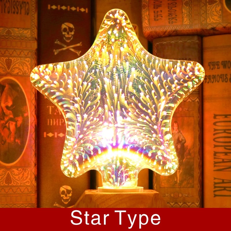 3D Fireworks LED Light Bulb