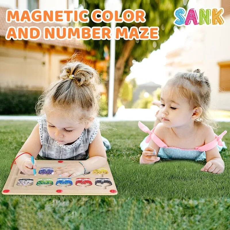 👶Magnetic Color and Number Maze🔥