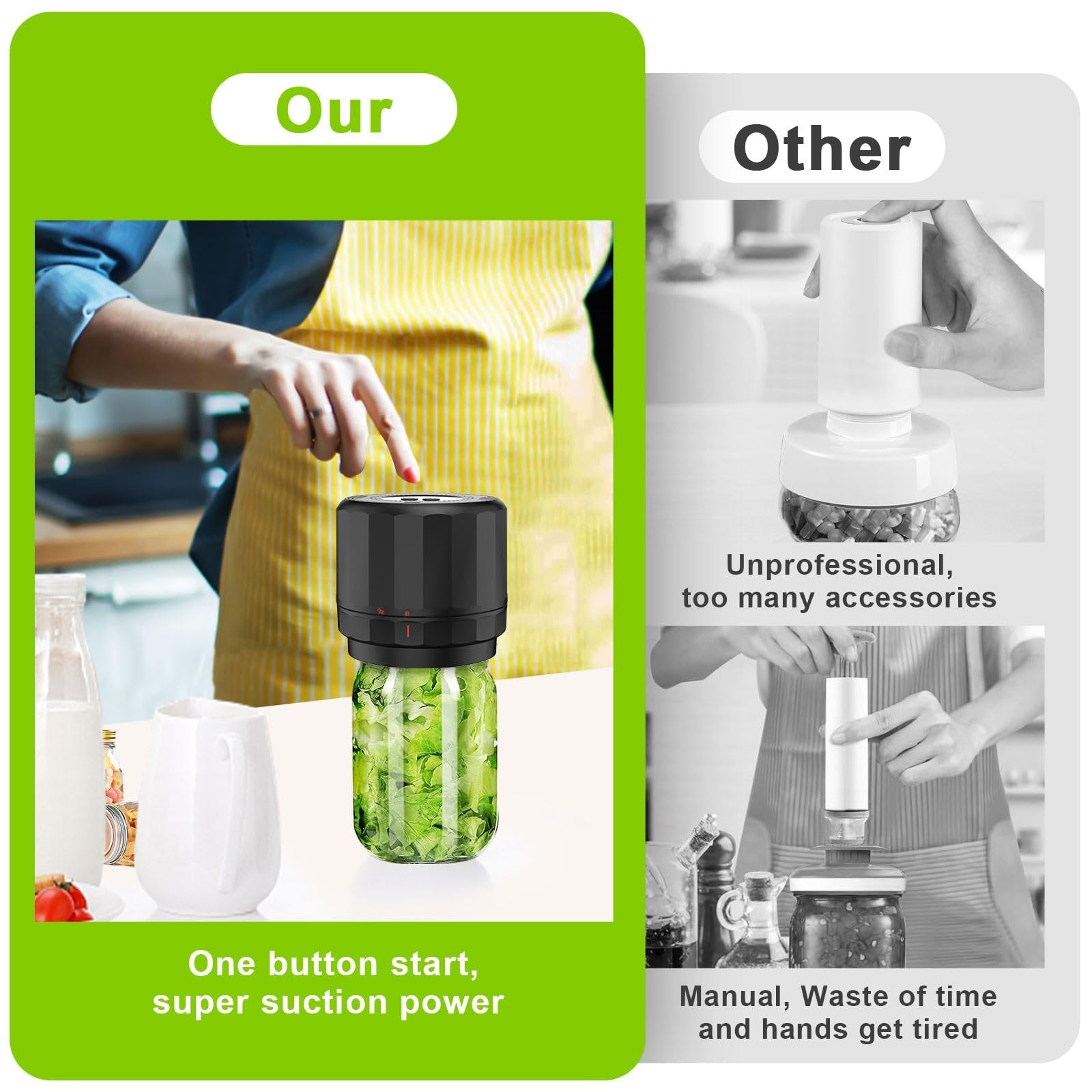 Electric Vacuum Sealer For Mason Jars