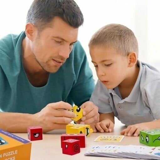 3D Puzzle Face-Changing Magic Cube