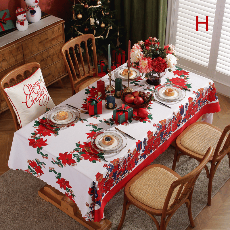 ⏰Huge Sale - 49% OFF⏰ New Year Tablecloth Festive Waterproof Tablecloth