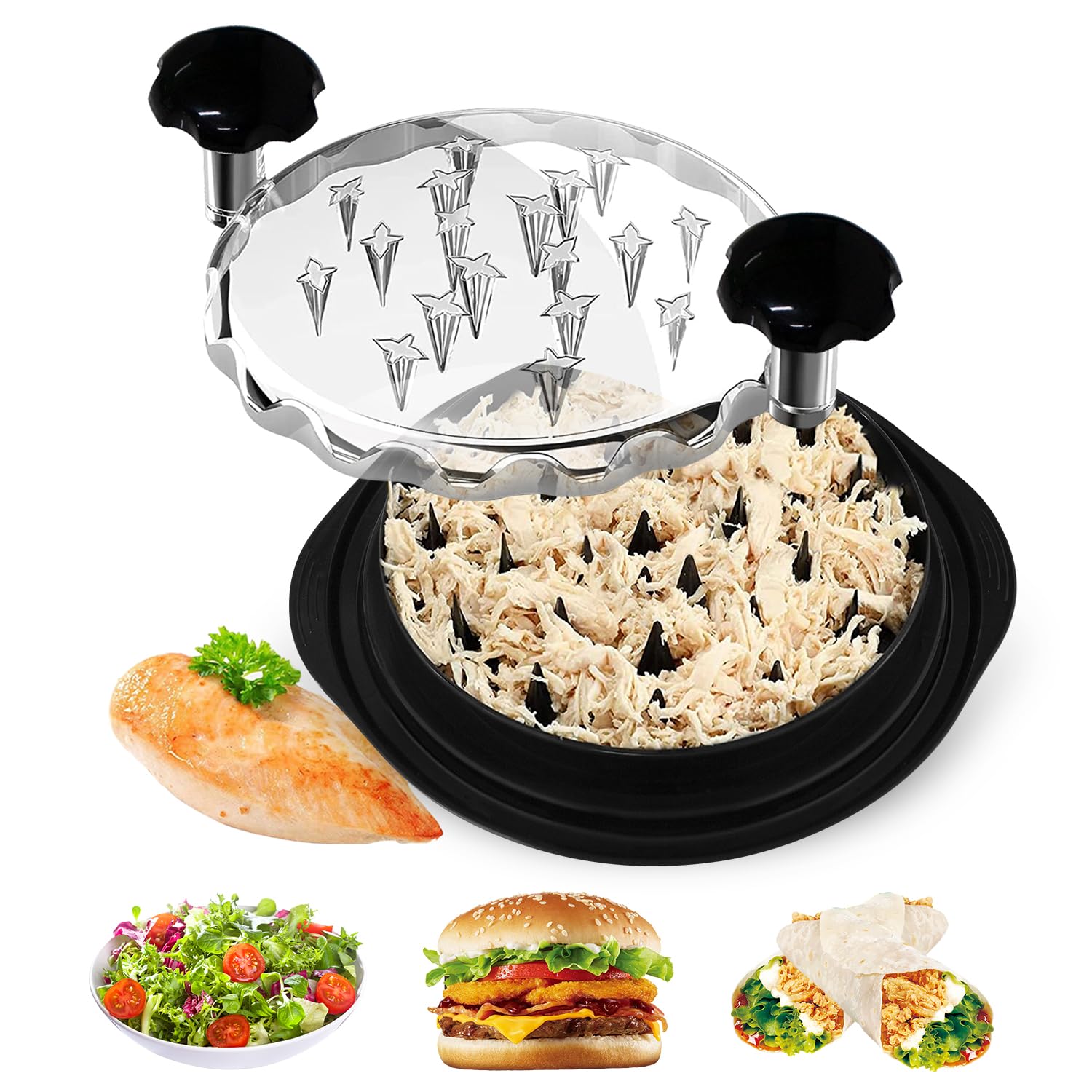 Chicken Breast Shredder Tool Machine for Ground Food, 🥩Meat & 🥬Vegetables