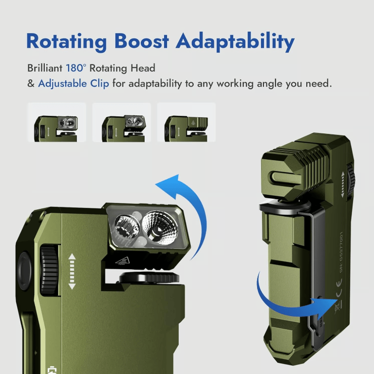 🏆Flash Sale⚡ 50K+ SOLD! Almost Gone-💥🔥WUBEN G5 Pocket-Sized LED Light - 400LM Brightness, USB-C, Magnetic Clip, Great for Gear Bag, Repairs, Backpacking