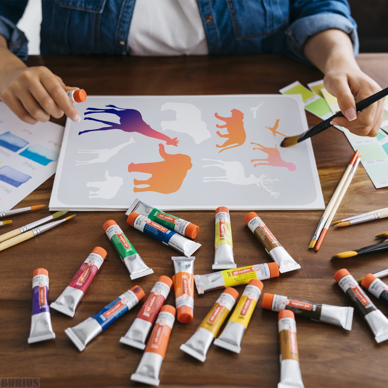🎨Fast Draw Stencil Art Templates