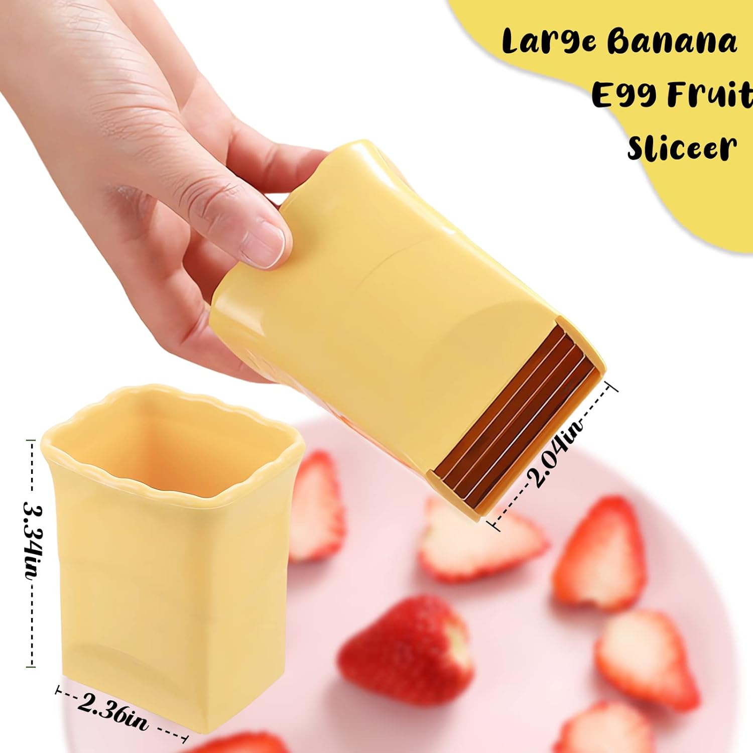 🍓2023 New Fruit Egg Stainless Steel Cup Slicer