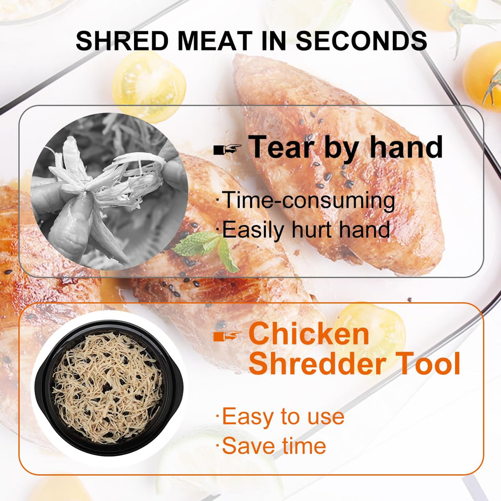 Chicken Breast Shredder Tool Machine for Ground Food, 🥩Meat & 🥬Vegetables