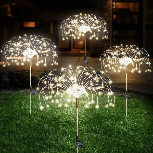 🔥Waterproof  Solar Garden Fireworks Lamp