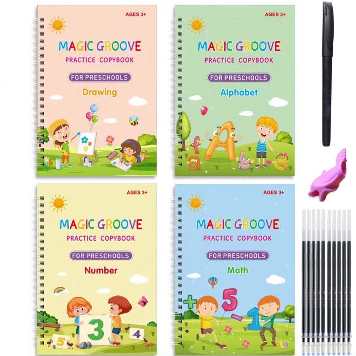 🎉LAST DAY 49% OFF - Reusable Copybook With Pen (writing will disappear)