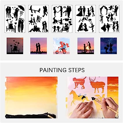 🎨Fast Draw Stencil Art Templates