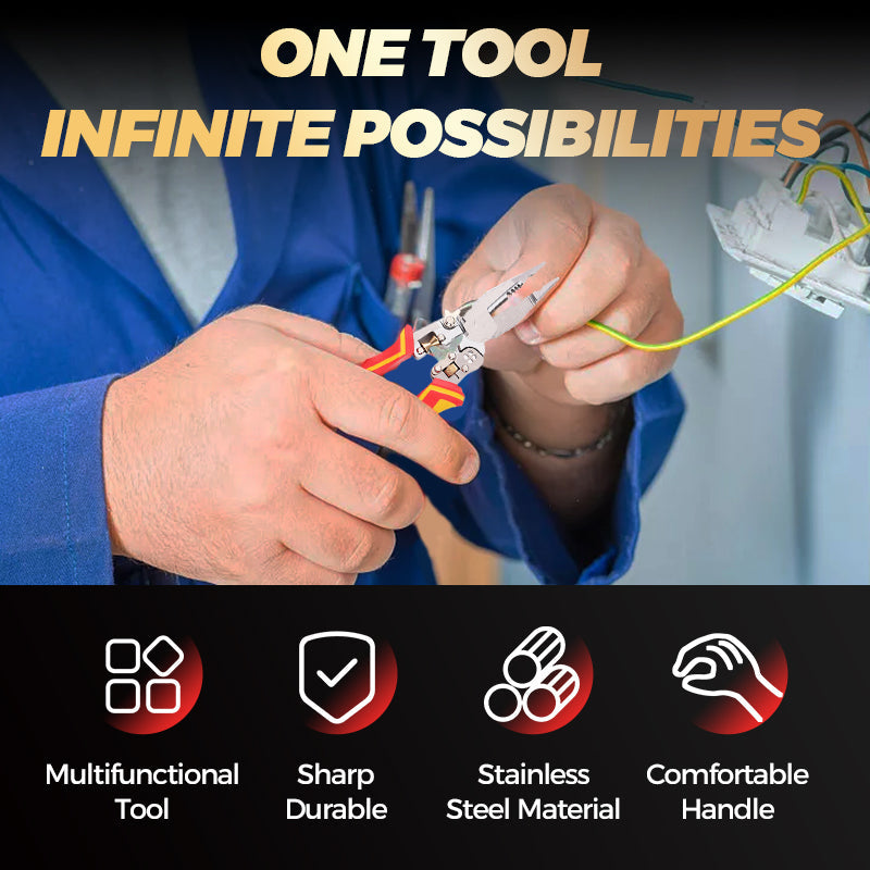 🔥8-in-1 electrician's pliers with electrical testing function🚀
