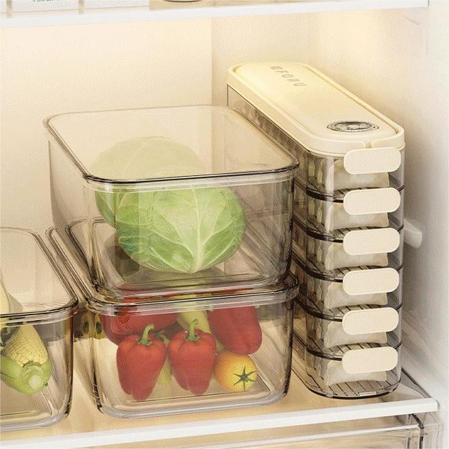 🔥Hot Sale 🥟Fridge Storage Boxes With Lids