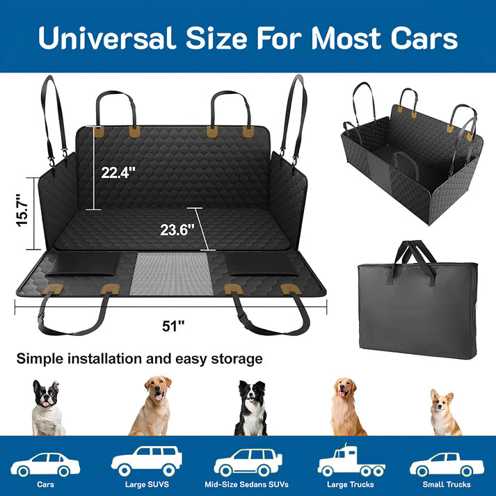 🔥Free Shipping🔥6-in-1 Waterproof Dog Car Seat Cover