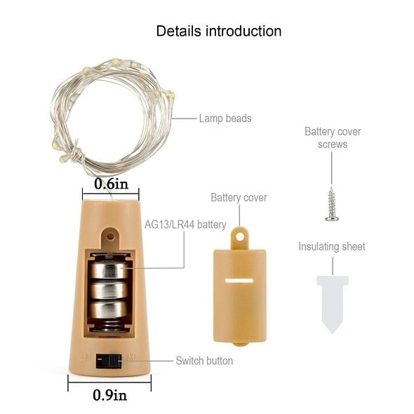 (🎅HOT SALE NOW-49% OFF) BOTTLE LIGHTS ( Battery Included - Replaceable )