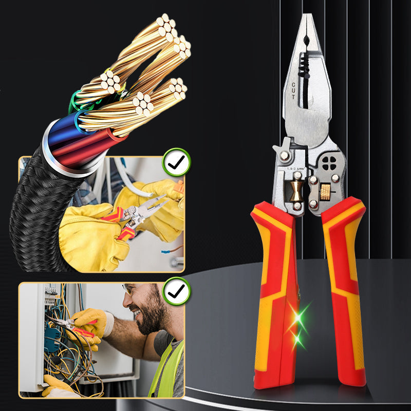🔥8-in-1 electrician's pliers with electrical testing function🚀