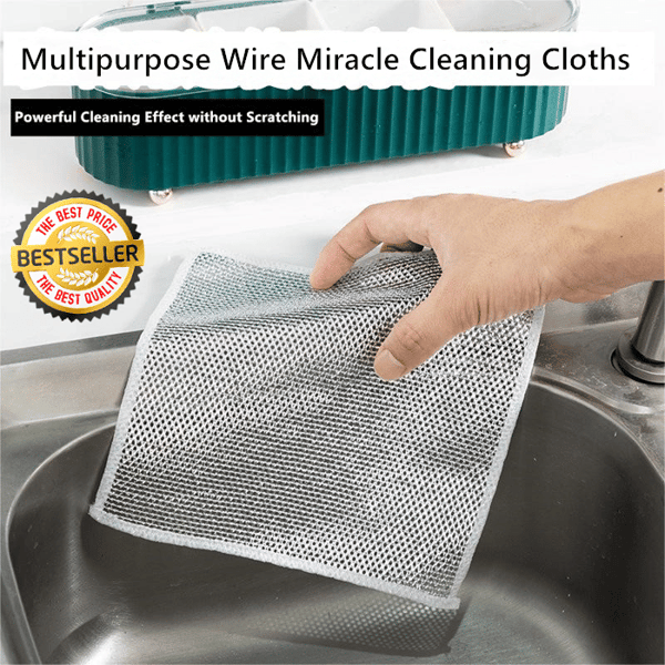 🔥Multipurpose Wire Miracle Cleaning Cloths