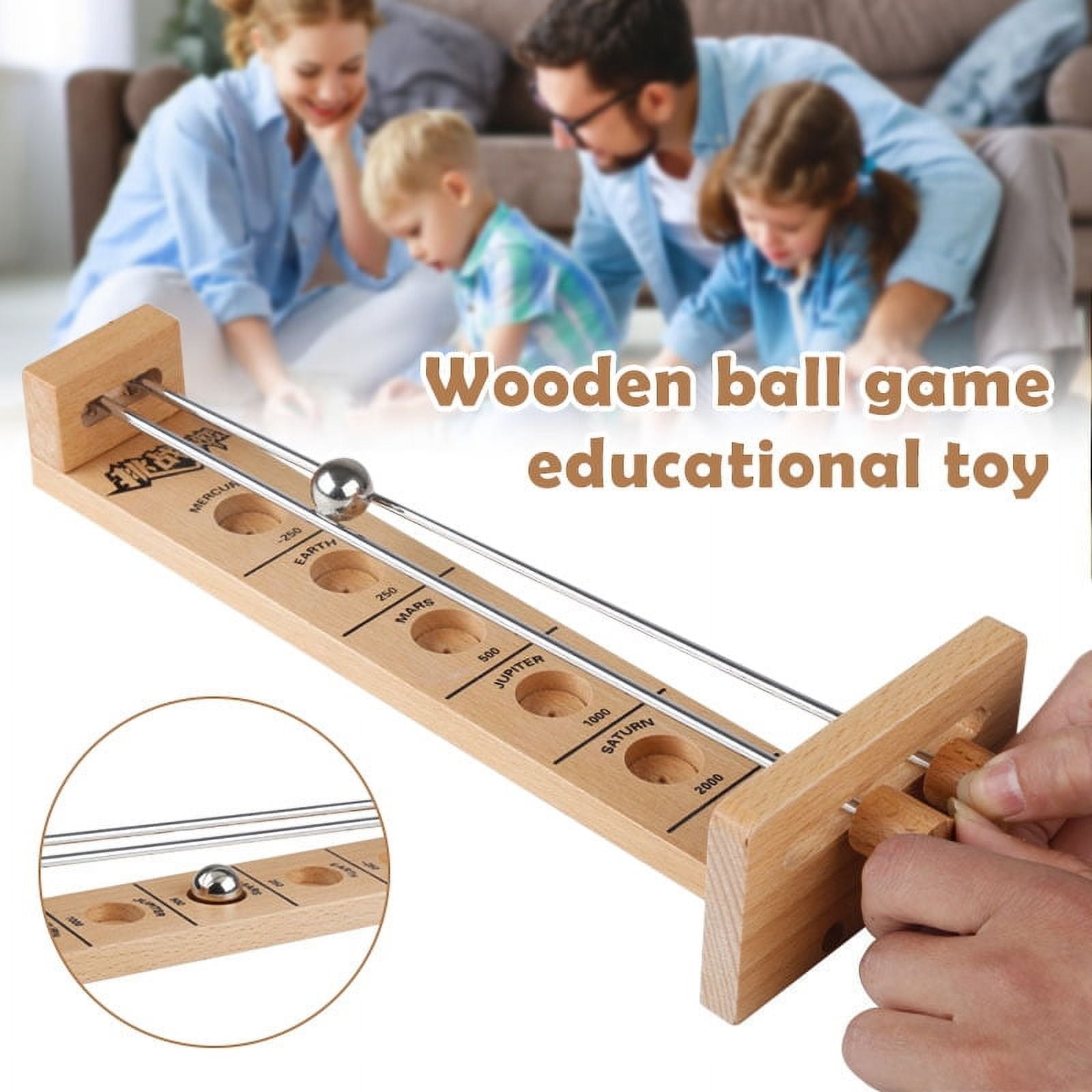 🔥Hot Sale🔥Wooden Ball Toy Shoot The Moon Games