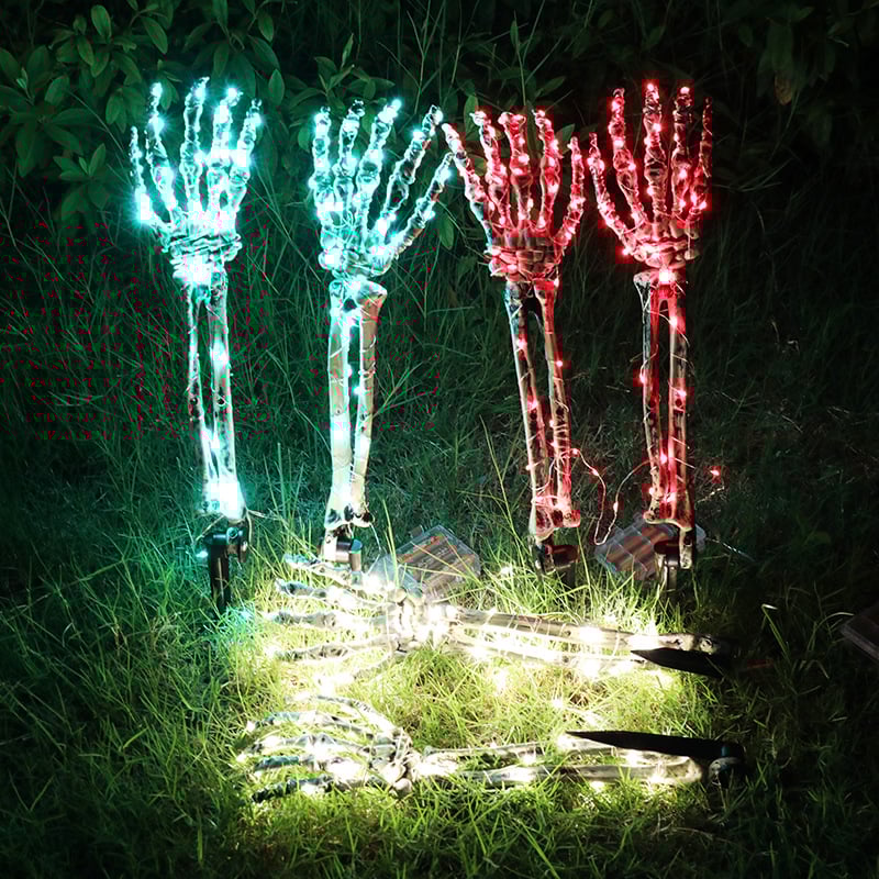 💀Halloween Decoration LED Light-emitting Skeleton Hand🎃