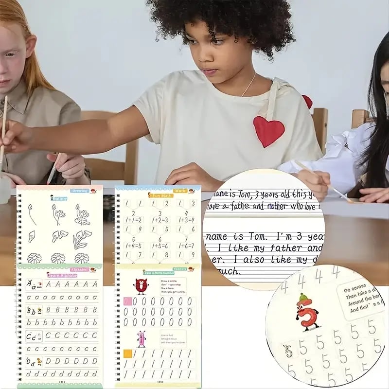 🎉LAST DAY 49% OFF - Reusable Copybook With Pen (writing will disappear)