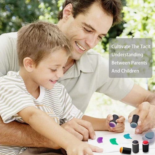 🎅DIY Sponge Finger Painting Kit💖