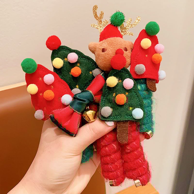 🎄 Christmas Telephone Wire Hair Bands for Kids 🌸