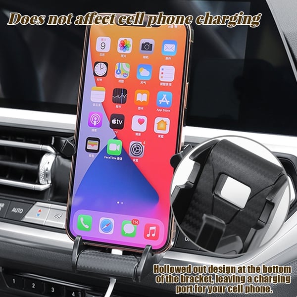 🔥Carbon Fiber Sports Car Seat Phone Holder