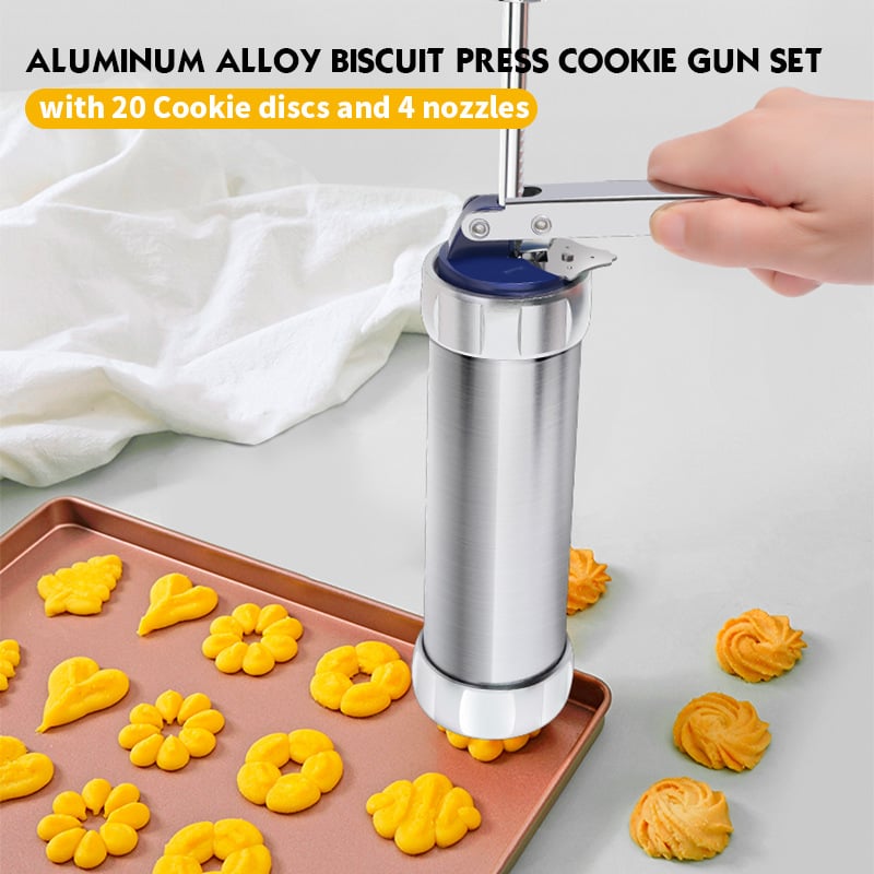 🔥2023 Upgrade Aluminum Cookie Maker Press Kit