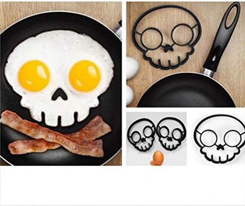💀Omelette Mold DIY Silicone Egg Pancake Ring Shaper Cooking Tool