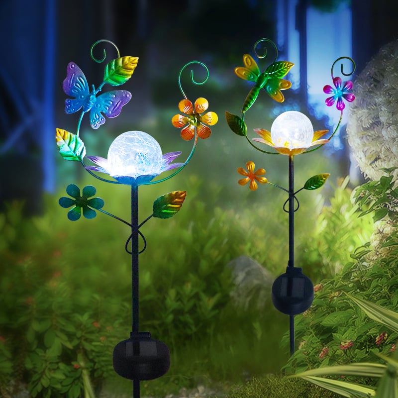 🐰Easter Hot Sale-49% OFF🎉-Garden Solar Lights Metal Butterfly Outdoor Decorative Stake