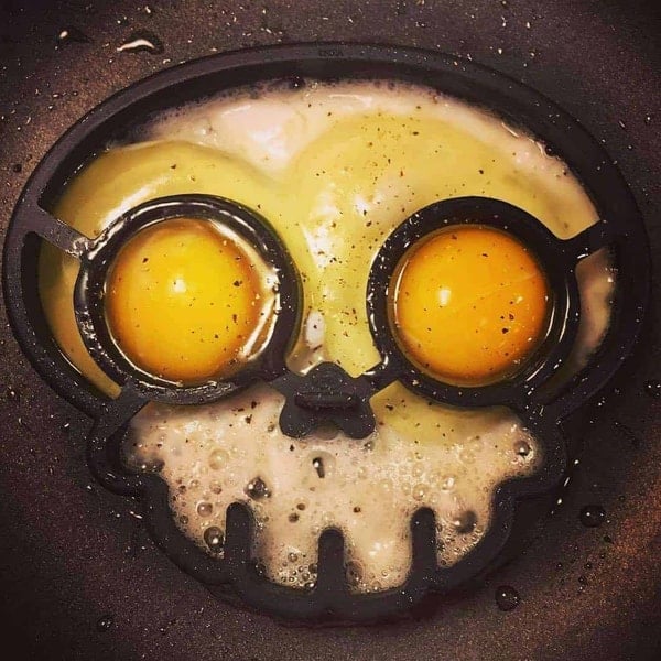 💀Omelette Mold DIY Silicone Egg Pancake Ring Shaper Cooking Tool