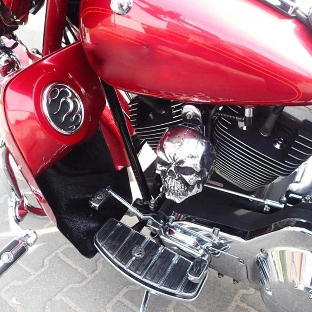 💀Motorcycle Skull Horn Cover