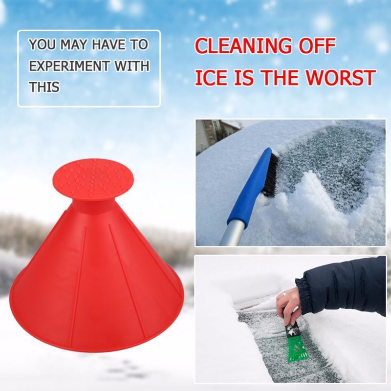 ❄WINTER DISCOUNT 49% OFF❄-Magic Car Ice Scraper Round Cone Shaped