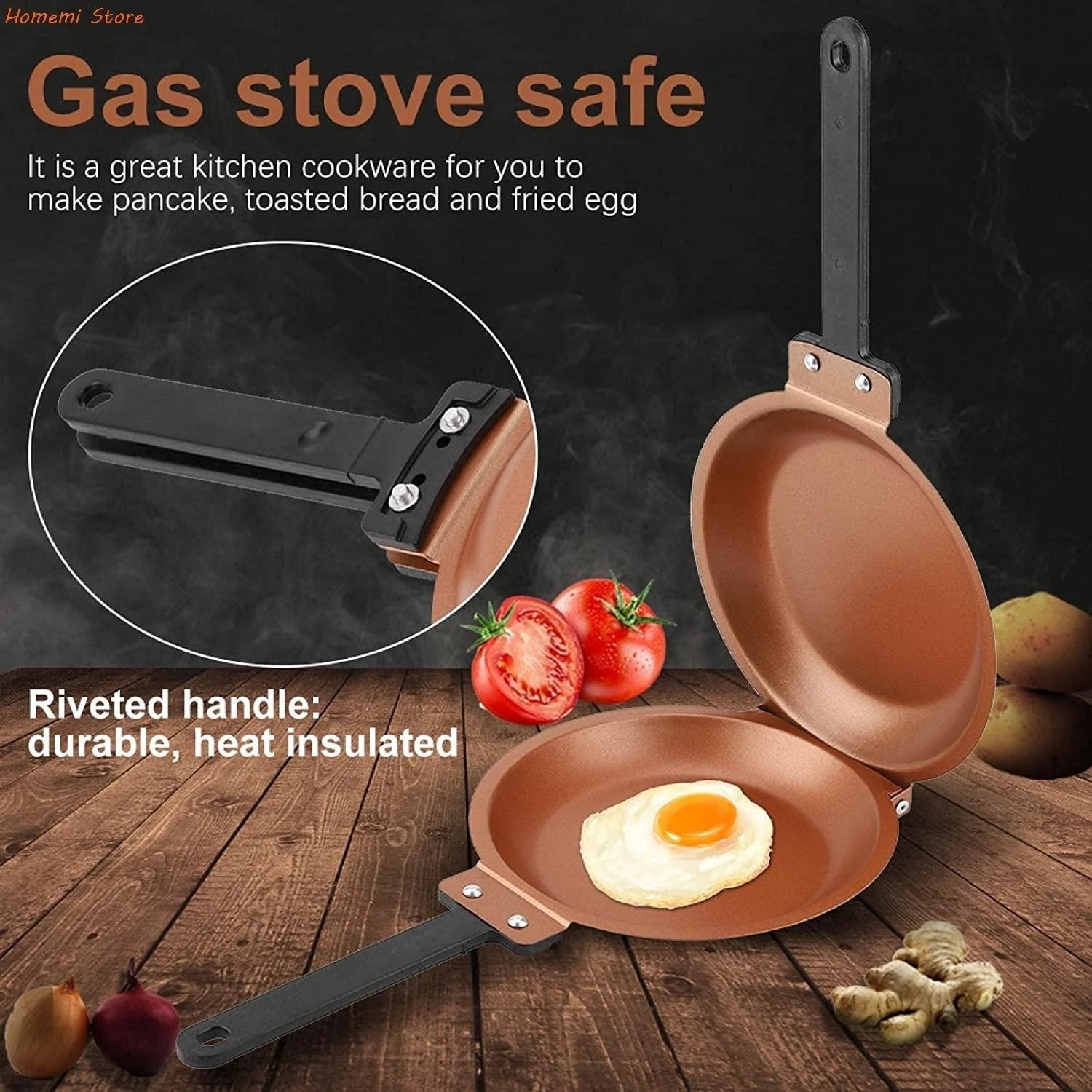 (💕Special Offer Hot Sale) DOUBLE SIDED NON-STICK FRYING PAN