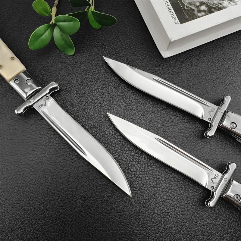 440C Stainless Steel Outdoor Folding Knife 4.1-Inch with Durable Shell Resin Handle🗡️