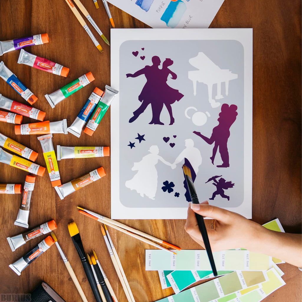 🎨Fast Draw Stencil Art Templates