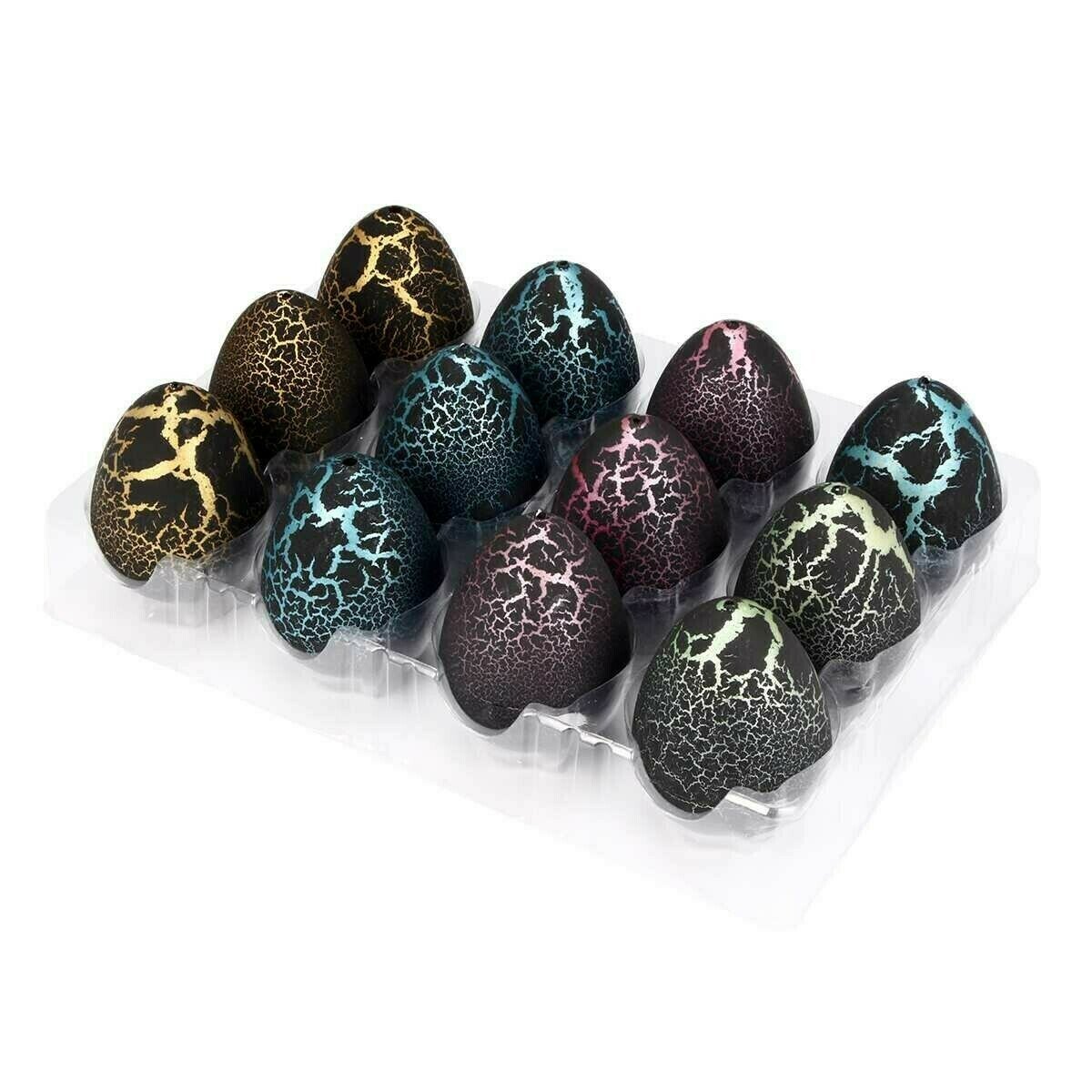 Interesting watercolor cracked dinosaur hatching egg