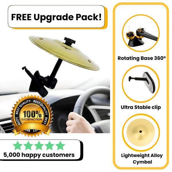 🎶 Make Your Driving More Fun  - Car Crash Cymbal Air Vent 🚗