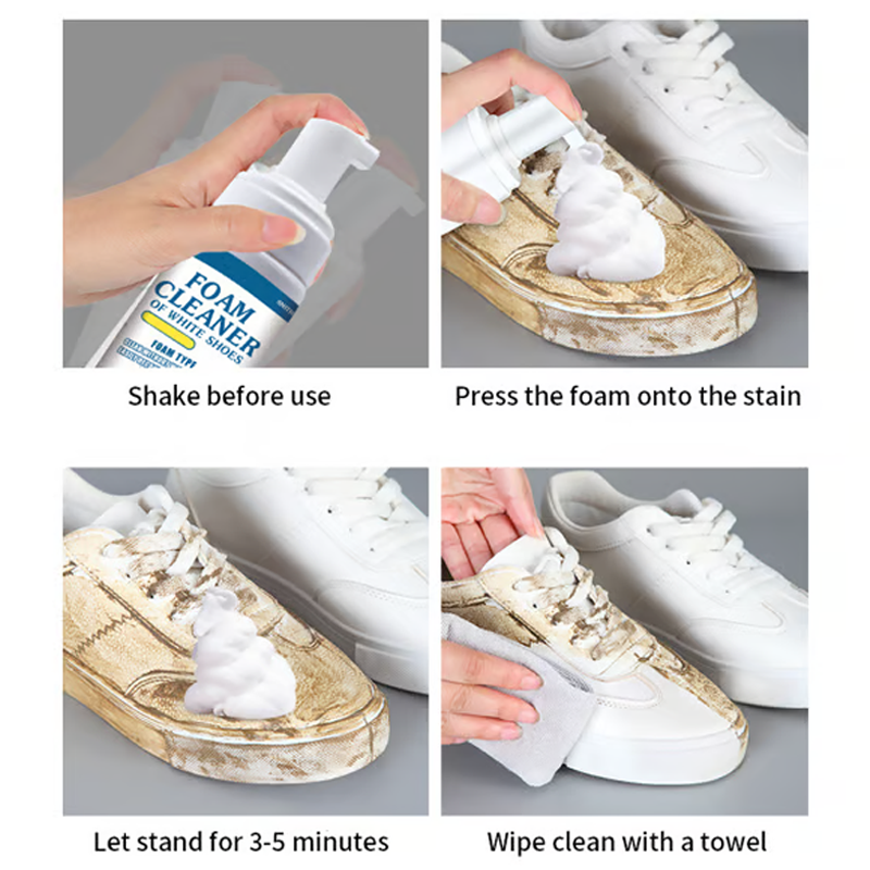 ⏳Universal Portable No-Rinse Foam Cleaner for Shoes
